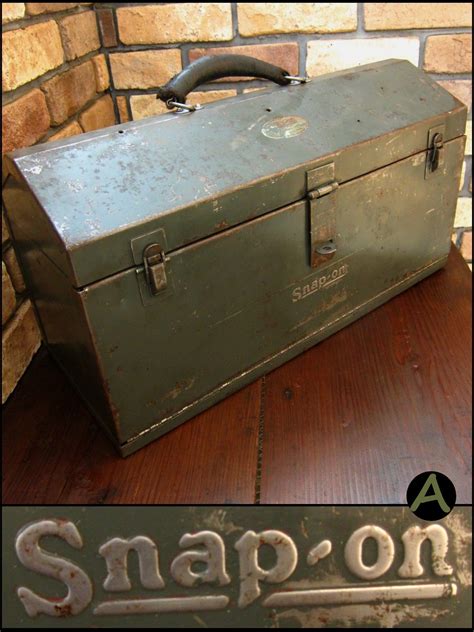 old fashion metal tool box|vintage snap on tool boxes.